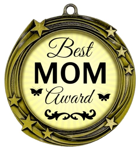 Best Mom Award Stars Design Medal | �Ƒ��ւ̂��j���Ɗ��ӂ̏�