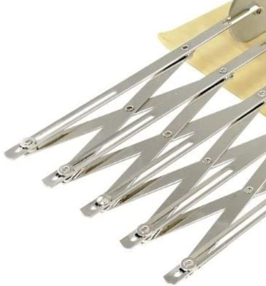 Gobel Louis Tellier - Diviseur à Pâtes Extensible 5 Lames - Coupe Pâtes Extensible et réglable 5 Roues - Diviseur de Pâtes en Acier Inoxydable - Coupe Pizza ajusable - Qualité profesionnelle