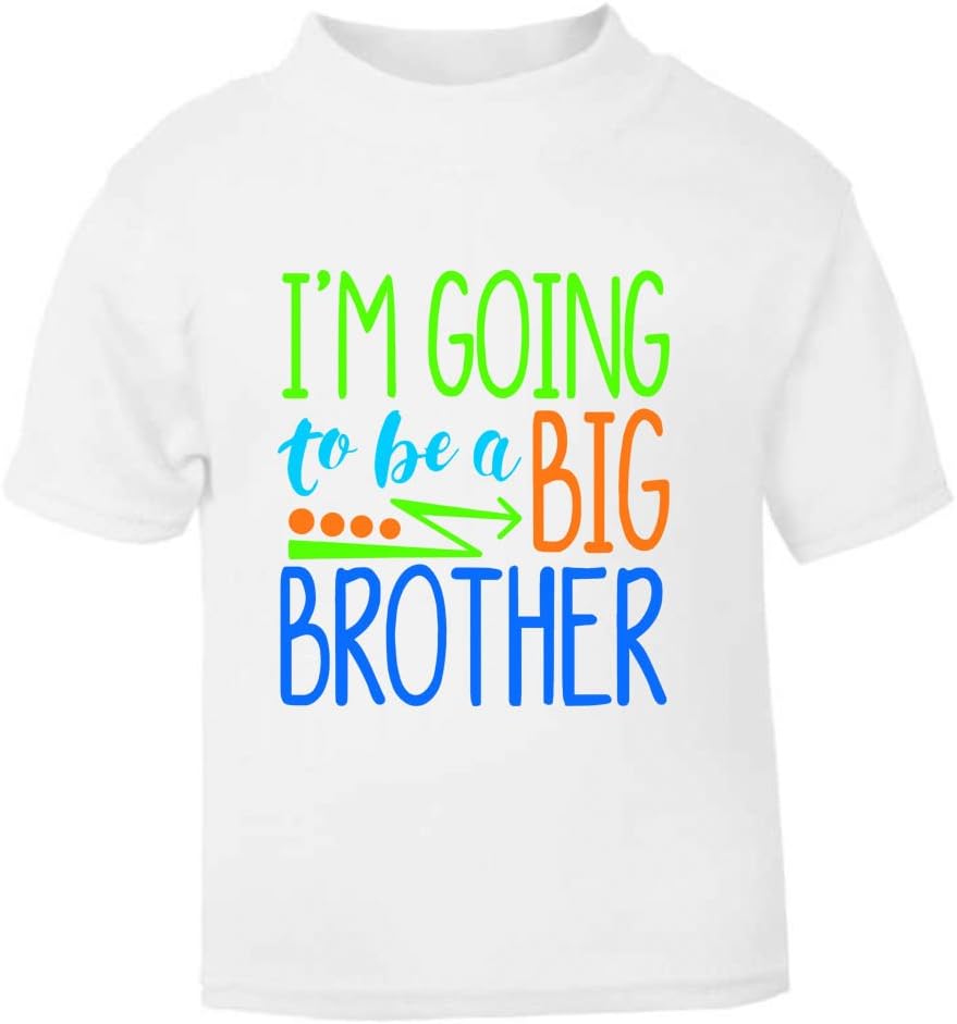 New I'm Going to be a Big Brother Bro Age Size Top Kids Children Boys Boy T Shirt Announcement Idea T-Shirt (1-2 Years)