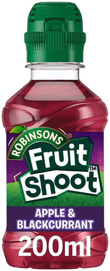 FRUIT SHOOT Apple and Blackcurrant Fruit Juice, 200ml (Pack of 8)