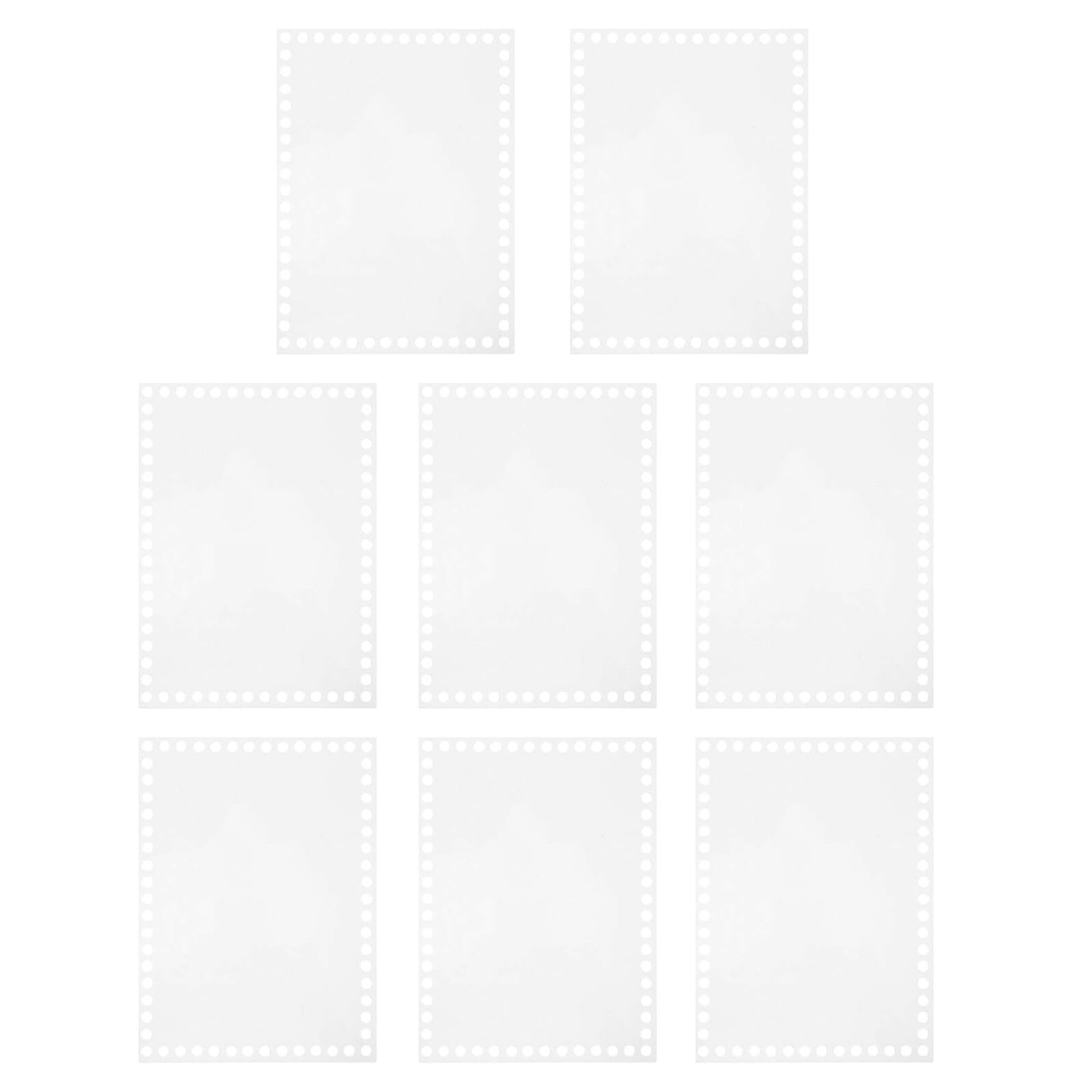 Tissage crochet fond de panier acrylique transparent 2mm rectangulaire