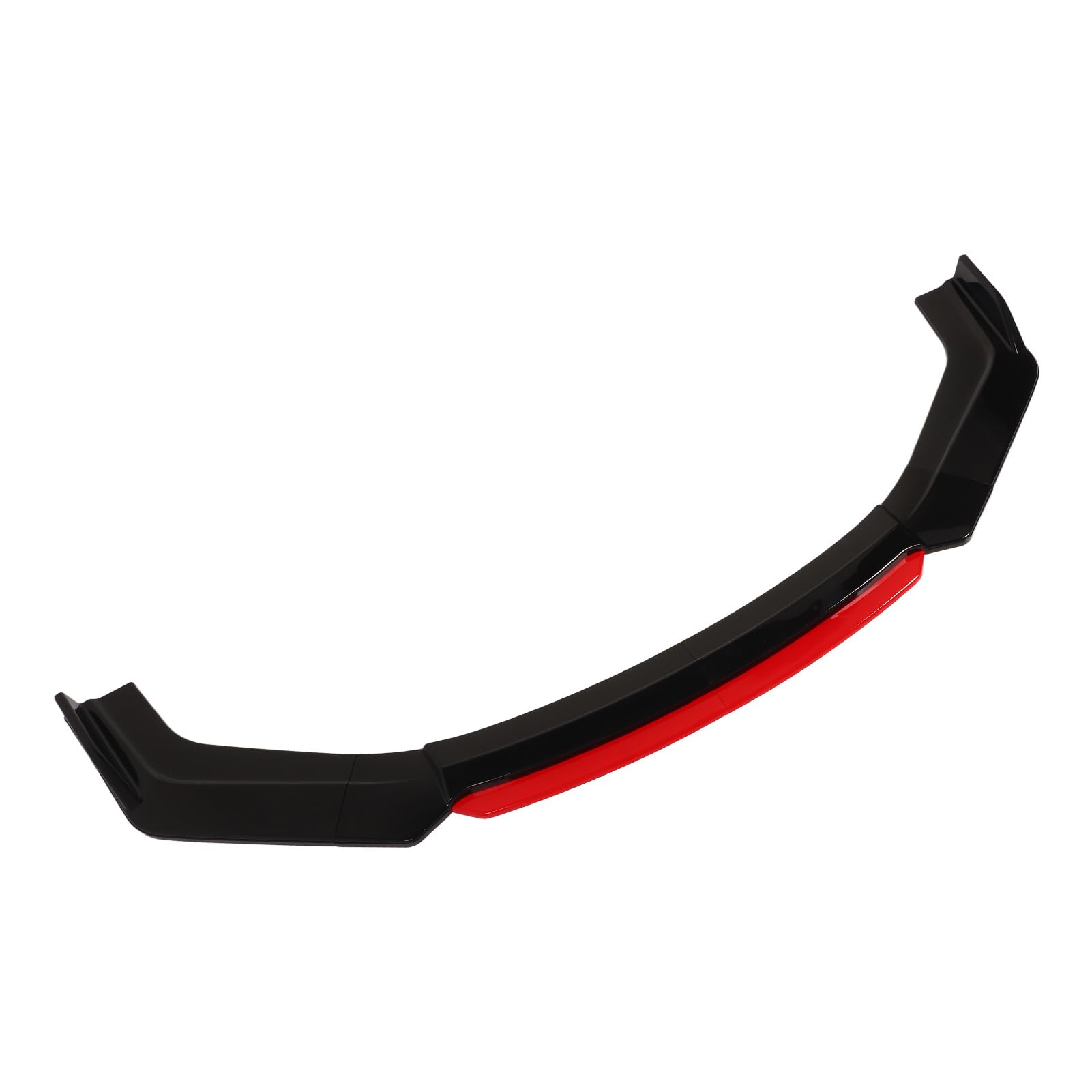 Splitter Anteriore Universale per Auto, 6 Pezzi, Separatore per Labbro del Paraurti Anteriore con Labbro Anteriore Rosso, Diffusore per Diffusore per Paraurti Nero Lucido,