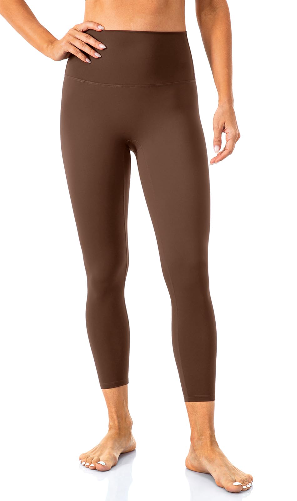 Lavento Women's All Day Soft Yoga Leggings 23"/ 25"/ 28" - No Front Seam Workout Active Legging for Woman