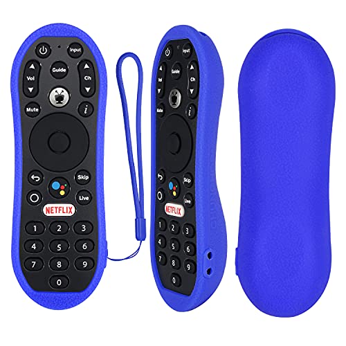 CHUNGHOP Protective Silicone Remote Case for TiVo Stream 4K Remote Control, Shockproof, Washable and Skin-Friendly, Anti-Lost Remote Cover with Loop (Blue) (NOT Include The Remote Control)