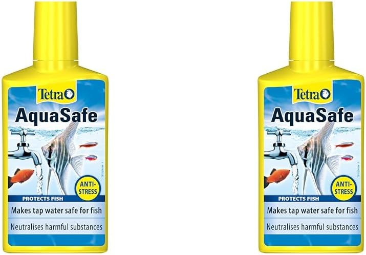 Tetra AquaSafe to Turn Tap Water into Safe and Healthy Water for Fish and Plants, 250 ml (Pack of 2)