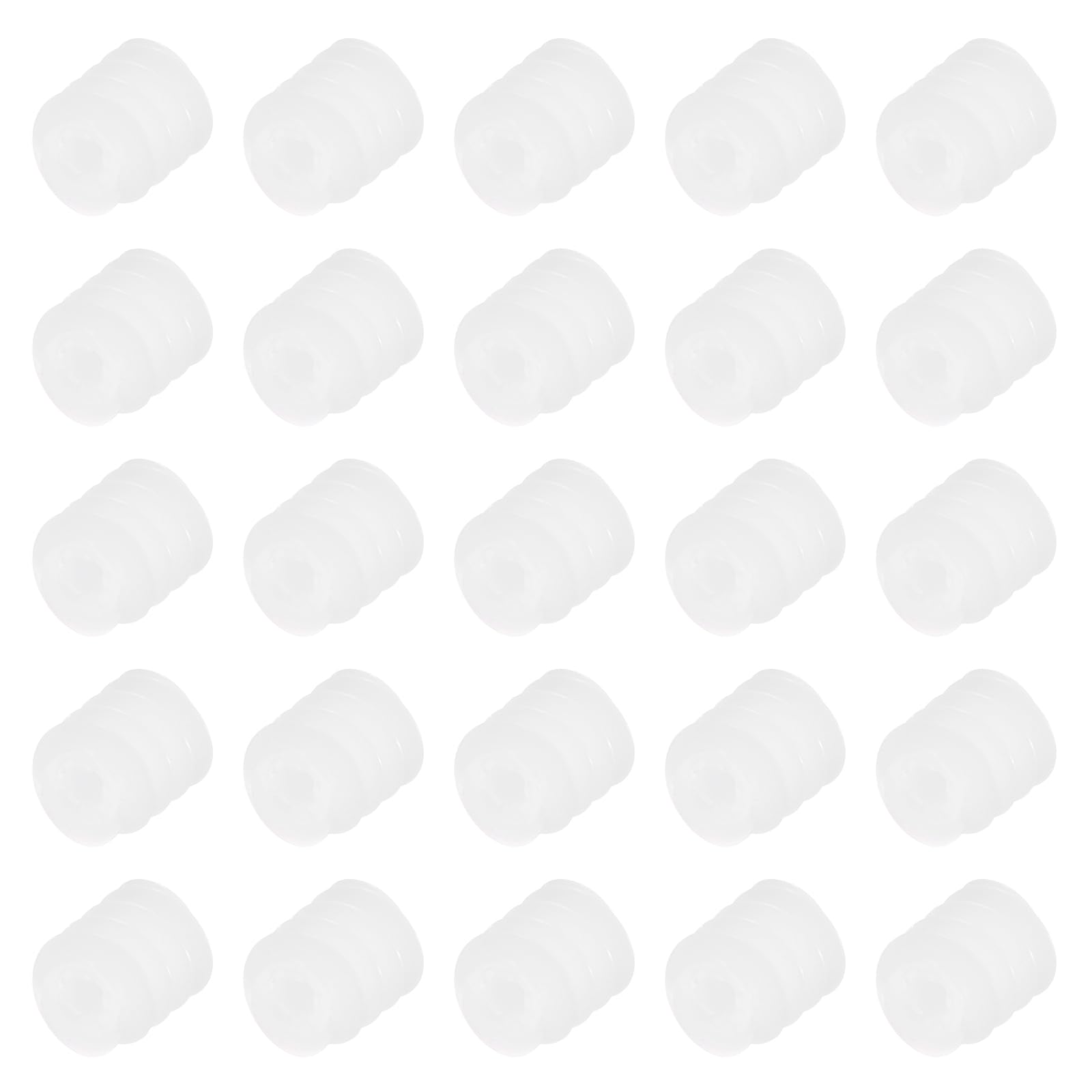 MECCANIXITY 30 Pcs Plastic Gears Plastic Motor Gear Model 672A Reduction Gear for RC Car Model DIY Robot (White, Module 0.5)