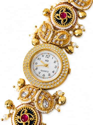 Buy Sleekify Heritage Bracelet Watch for Women, Traditional Kashmiri - Image 3
