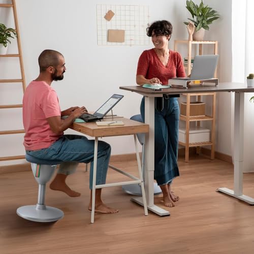 Image of Wobble Stool Standing Desk Stool, Ergonomic Active Learning Stool, Height Adjustable, Foam-Padded Backless Balance Stool with 360 Rocking, Wiggle Stool for Office Desks and Classrooms