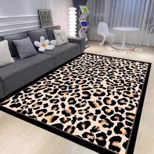 Tapis de salon léopard résistant et doux pour la maison - 2