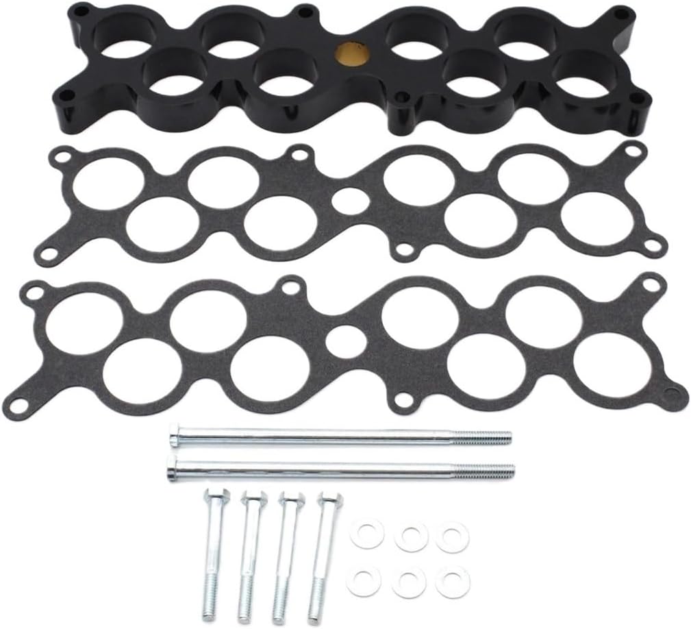 1set Engine Part Manifold Phenolic Spacer Gasket Set For 5.0 1987-93 Car Accessories
