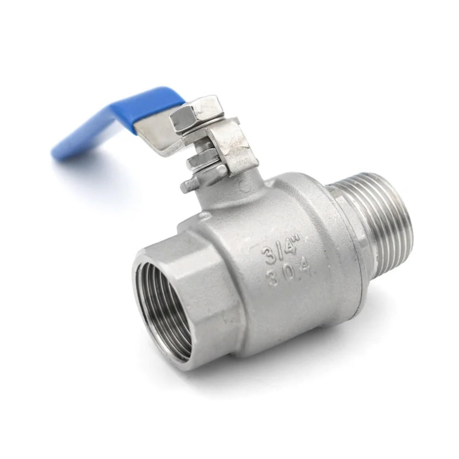 Válvula de bola modelo 304 316L, paso completo acero inoxidable BSPT1/4 "3/8" 1/2 "3/4" 1 "1,5", rosca hembra y macho DN15 20 25 32, Uds(1",SS304)