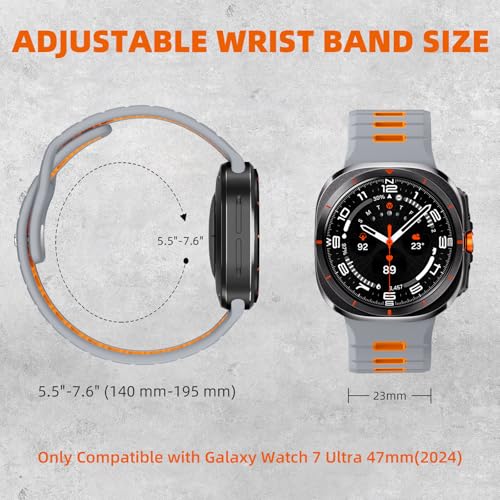 Sport Band for Galaxy Watch Ultra/Ultra 2 Bands 47mm(2026/2025/2024) Men by Odbeai - Used condition - Image 5