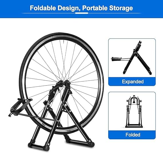 Yosoo Health Gear Fahrrad-Zentrierständer, Faltbar, Mechaniker-Ständer für Reparatur und Wartung, Werkzeug-Zubehör für zu Hause