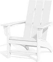 Vista 22 de Silla Adirondack de Madera Sintética Adiromoti, Sillas de Patio Resistente a Todo Clima, Aspecto de Madera, Silla Pre-Ensamblada para Fuego al Aire