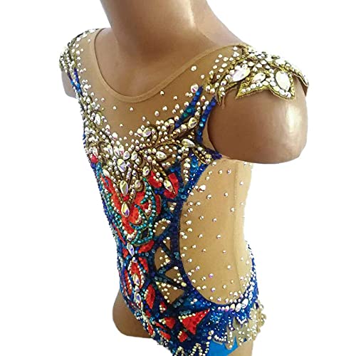 HGWBFB Ritmische Turnen Turnpakje Prestaties Meisjes Vrouwen Spandex Hoge Elasticiteit Mouwloze Professionele Competitie - Image 3