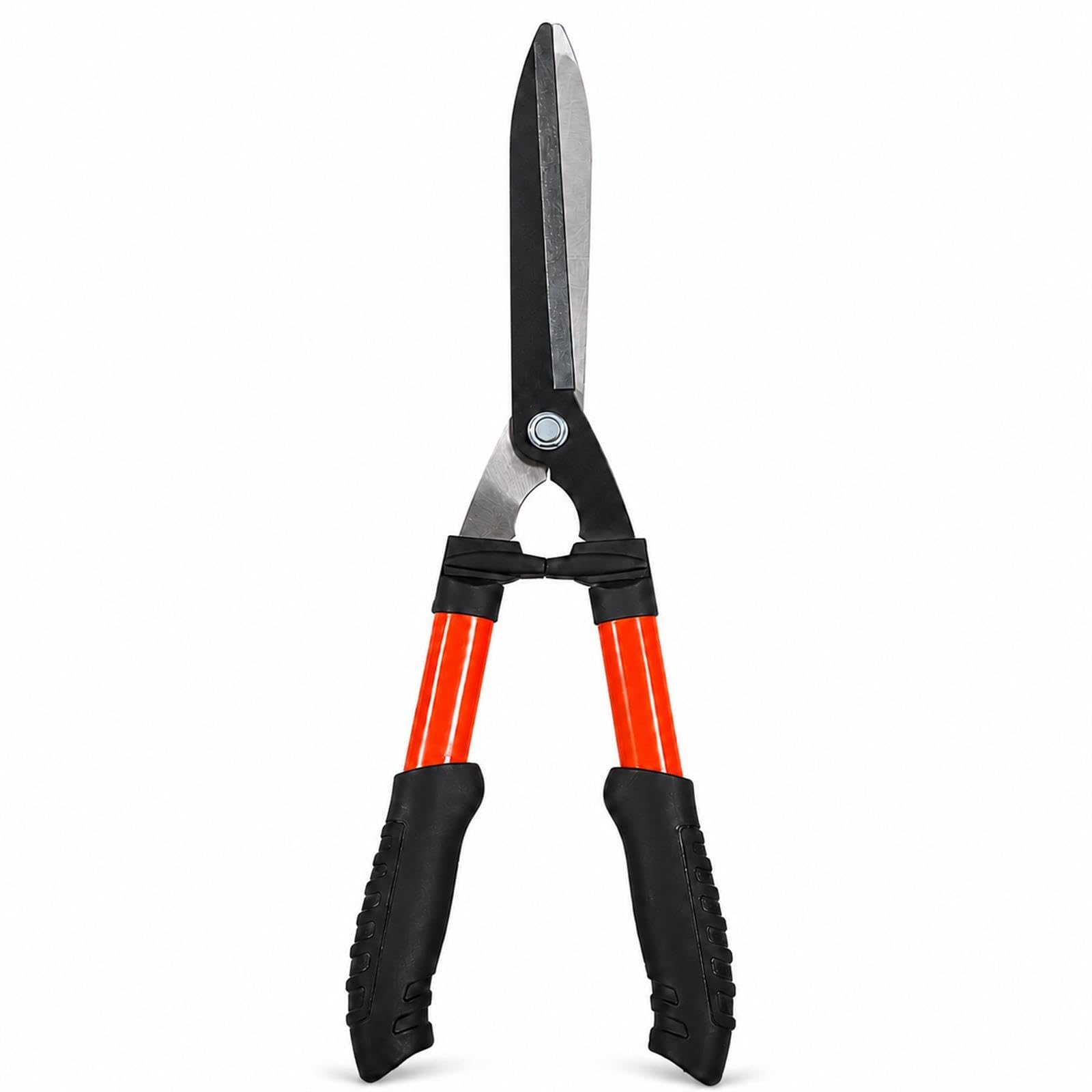 GOOGO Cisailles à haies 59.5 cm, cisaille de jardin avec lames en acier au carbone SK5, amortisseurs et poignées ergonomiques, pour la taille et la mise en forme des haies, arbustes et buissons