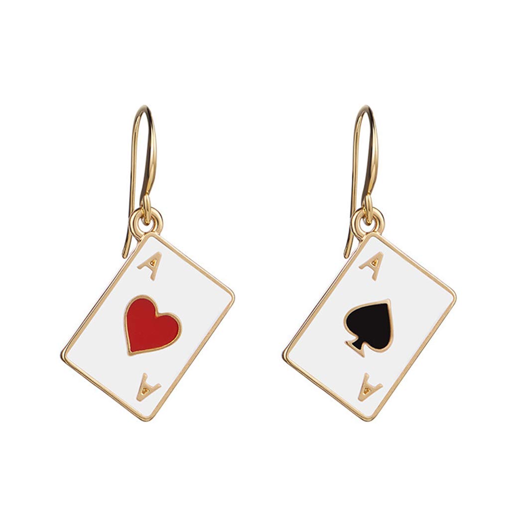 Orecchini A Cuore Con Picche Da Donna In Argento 925 - Idea Regalo Originale Per Matrimonio O Fidanzamento - Gioielli Eleganti E Unici