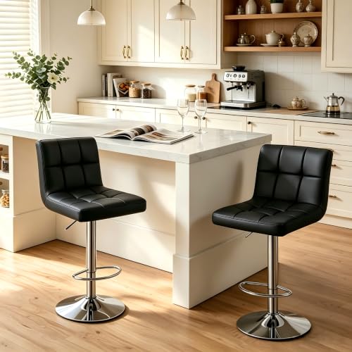 Image of OLIXIS Bar Stools Set of 2, 24 inch Counter Height Bar Chairs for Kitchen