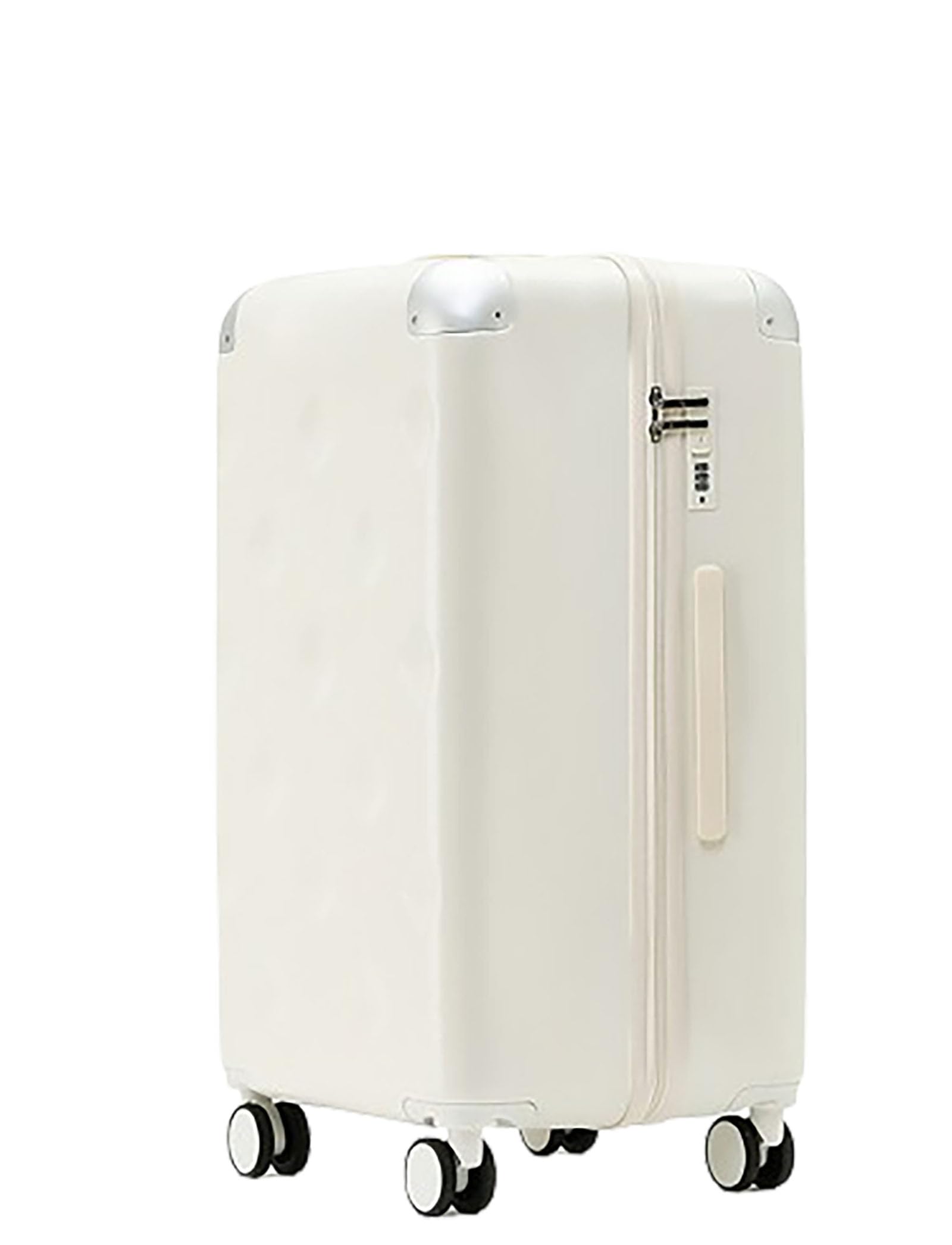 Maleta Grande 26 Pulgadas expandible, Duro Shell Equipaje de Viaje Ligero Durable Alta Capacidad con Doble Spinner Ruedas TSA Lock,Blanco,24