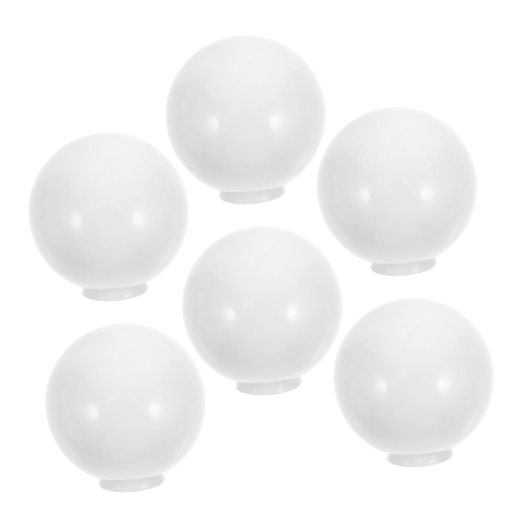 PRETYZOOM Led Bulb Globe 6 Pcs Ball Shaped Lampshade Light Diffuser Anti-Fog Pc Material Suitable for Home Commercial
