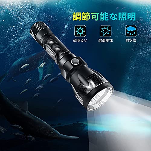 BlueFire 水中懐中電灯 Cree XM-L2 高輝度Ledダイビングライ