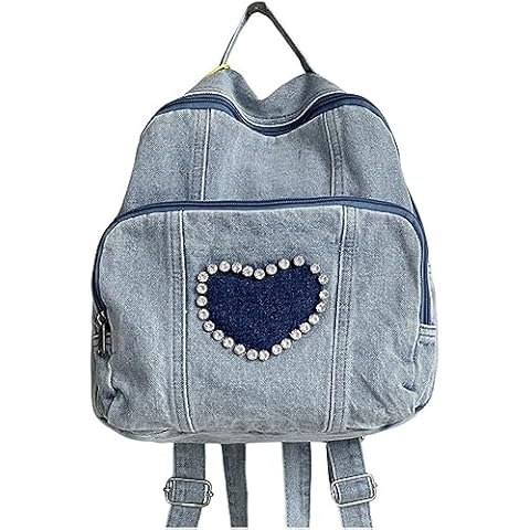 MaxxCloud Vintage Denim Laptop Backpack Rucksack Cover