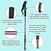 Aihoye Hiking Trekking Poles, 2 Pack Collapsible,Lightweight, Anti Shock, Walking Sticks,Adjustable Hiking Pole for Men and Women (Purple)
