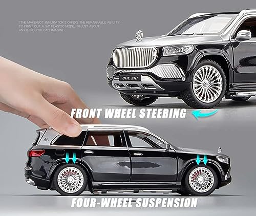 Image of VARIYA ENTERPRISE Exclusive Alloy Metal Pull Back Die-Cast Car Diecast Metal Pullback Toy Car with Openable 6 Doors,Light Music Boys Gifts Toys (Mrcedes GLS600-1:24 Scale - Multicolor)