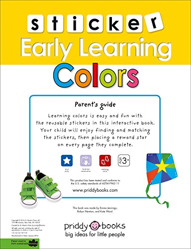 Sticker Early Learning Colors