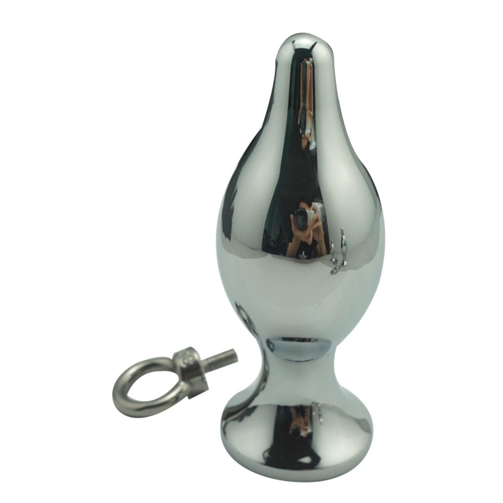 Spina anale 3pcs set grande medio piccolo anello di trazione in metallo di cristallo plug anale in acciaio inossidabile argento butt plug giocattoli del sesso