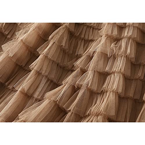 Saia Feminina Camada De Tule Tule Saias De Tule Elástica Cintura Alta Maxi Saia De Festa Casual De