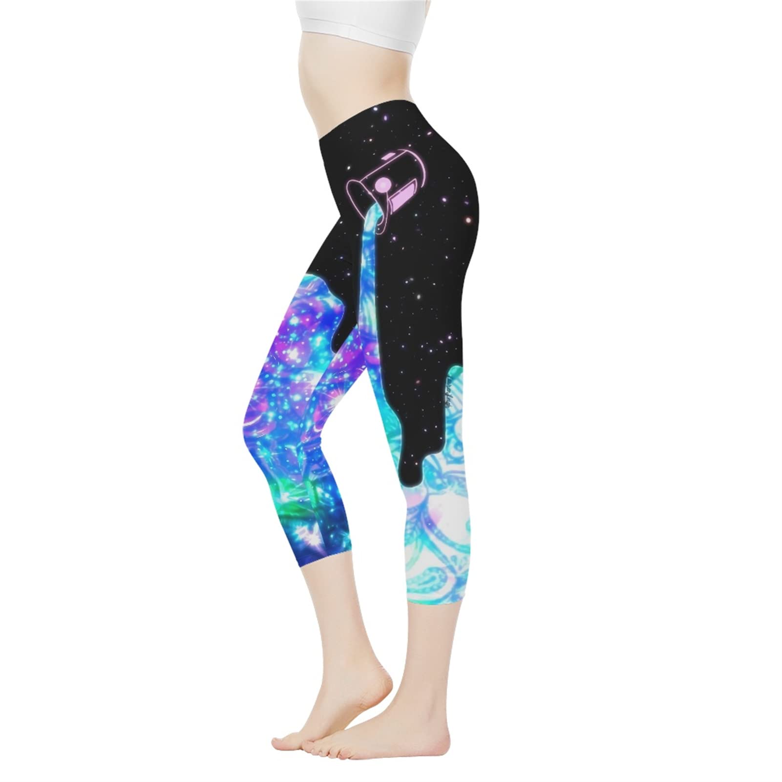 Yiekeluo Women Yoga Running Sports Pants Compression Leggings Workout Tights Pant