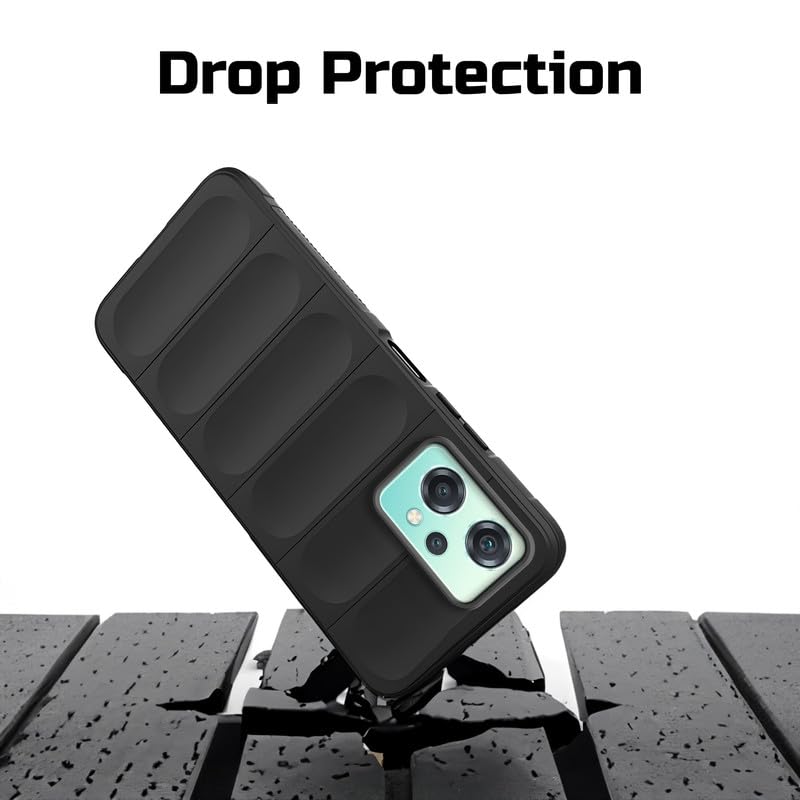 Image of Mr. Case Silicone Back Cover Case for OnePlus Nord CE 2 Lite 5G | Comfort Grip Soft Touch Matte TPU | - Black