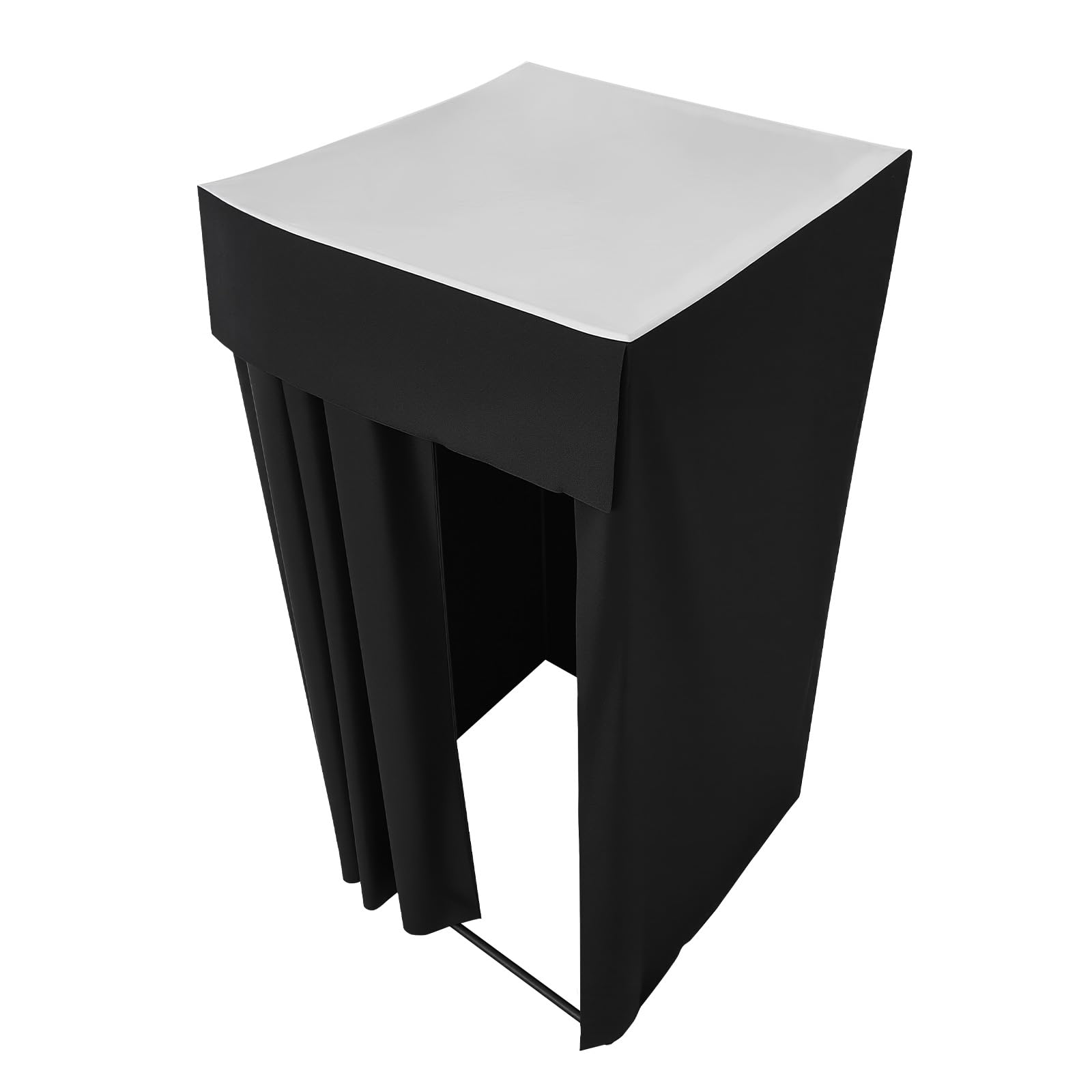 VEVOR Camerino di Prova 99 x 99 x 198 cm Spogliatoio Portatile Mobile con Tende Spesse in Poliestere, Tenda Ombreggiante e Gancio, per Boutique, Centri Commerciali e Attività all'Aperto, Nero