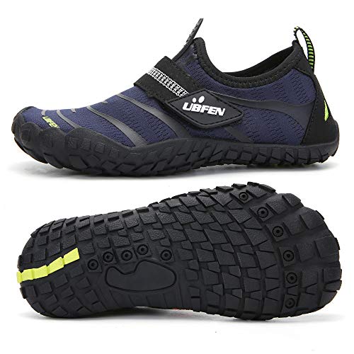 Image of UBFEN Water Shoes for Kids Boys Girls Aqua Socks Barefoot Beach Sports Swim Pool Quick Dry Lightweight Toddler Little Big Kid | Lightweight, Barefoot-style, Perfect for Water parks, Beach, Pool, Kayak, Creek Hiking, Camping, Toddler, Little Kid, Big Kid