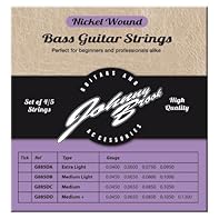 Nickel Wound Bass Guitar Strings Set of 4 Gauge: Medium Perfect for beginners and professionals alike