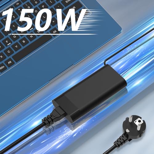 150W Caricatore Alimentatore per HP Omen 15 17 ZBook Studio 15 G3 G4 G5 G6 TPN-CA11 TPN-DA09 Pavilion Gaming 15 17 Caricabatterie PC Portatile - PC Desktop - Immagine 2