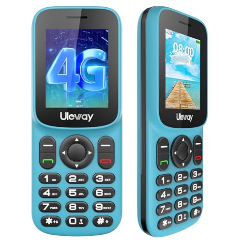 Tosaju Téléphone Portable 4G LTE Mini Basique Débloqué - Autonomie Longue Durée Double SIM Bluetooth Appareil Photo 1000mAh Compatible Tous Opérateurs...
