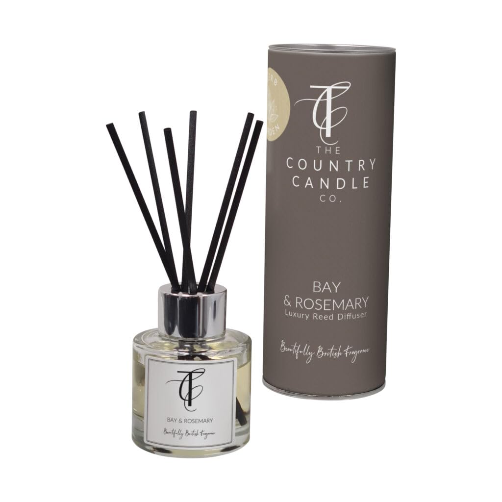 The Country Candle Co. Pastels Range Reed Diffuser - Bay & Rosemary