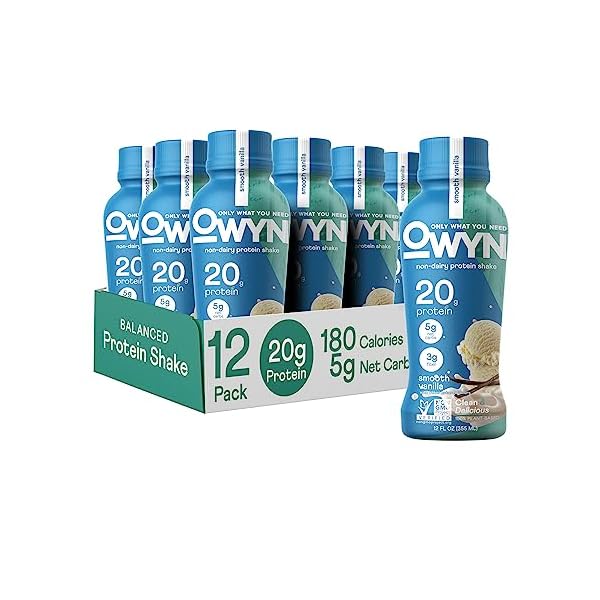 OWYN, Vegan Protein Shake, Vanilla,12 Fl Oz (12 Pack) Insect Gourmet