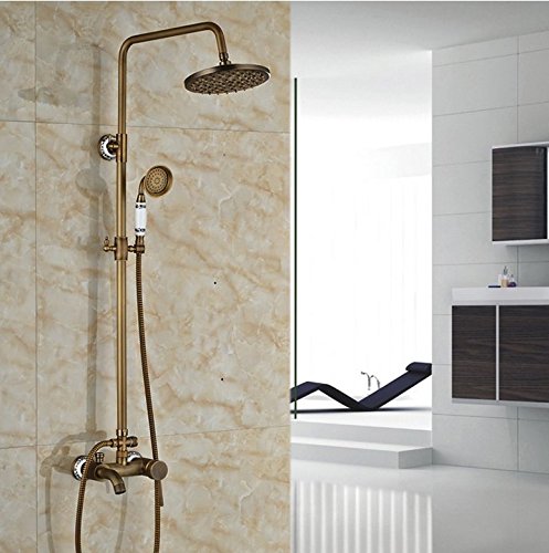 Support mural laiton mitigeur de douche céramique pour salle de bain rétro