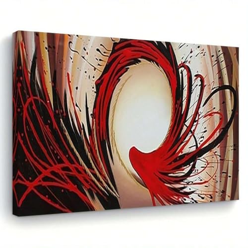 Peinture abstraite cercles pour réveiller un mur blanc TONGYINLI 30x40