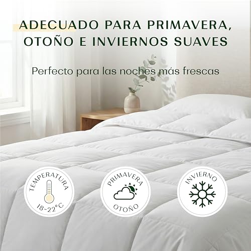 Miniatura 2 de Wendre Edredón Cama 180 240x260 Cm - Nórdico Transpirable 300gsm, Suave E Hipoalergénico, Certificado Oeko-Tex