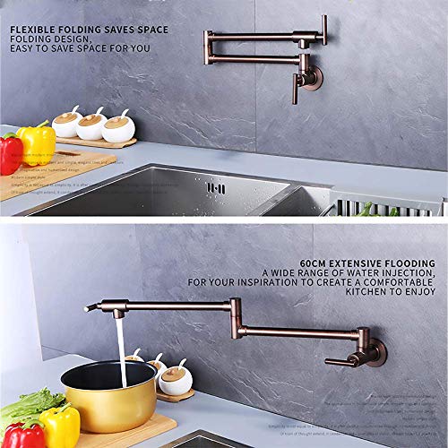 Robinet de cuisine en laiton pivotant à double jointure - 6