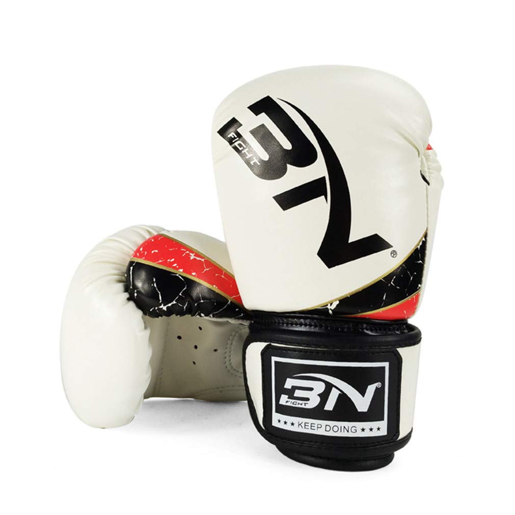 Formazione Guantoni da Boxe, Professionista Sanda Muay Thai Bambini Sacco Guanti, per Sparring, Kickboxing, Lottare, Punch Bags, Double Fine Palla velocità 6 Once,Blu,6oz