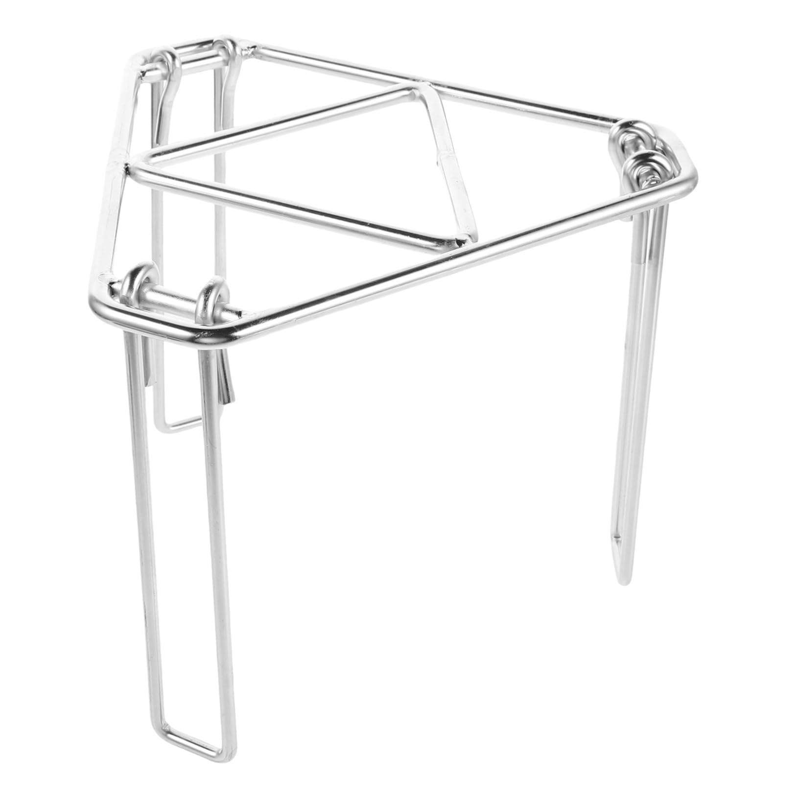 Trípode para Barbacoa Plegable de Hierro Galvanizado Plata