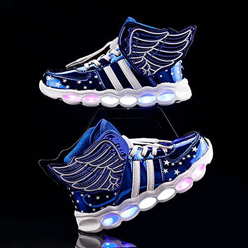 BFOEL Kids Light up Shoes LED USB Charging Flashing High-top Sneakers Boys Girls Trainers for Festivals Halloween Christmas New Year Party4