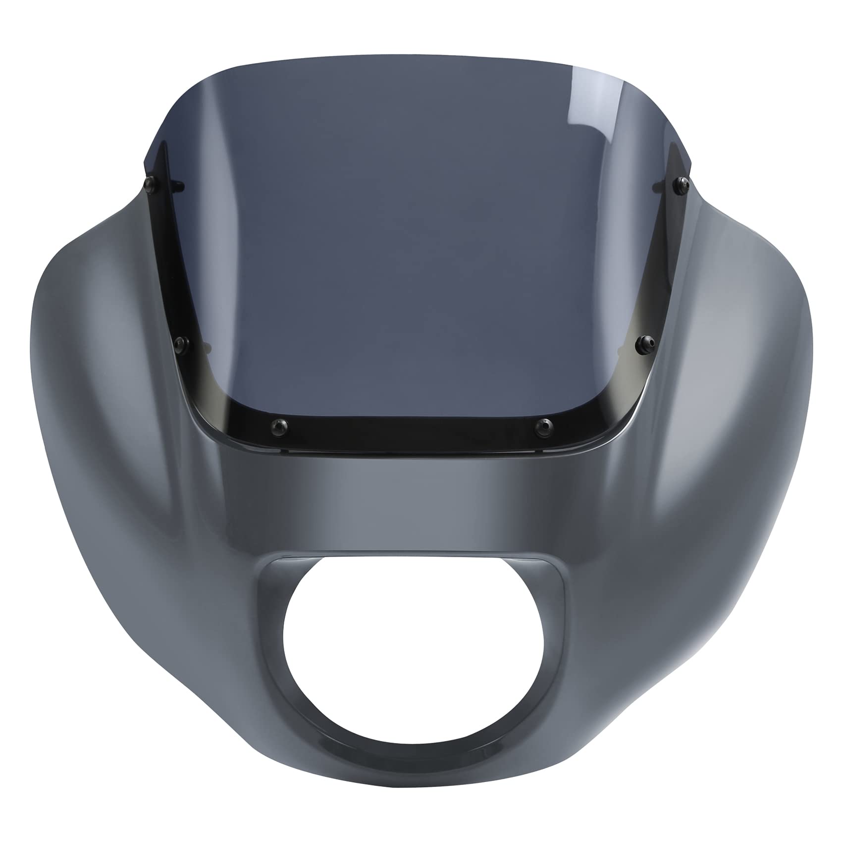 Green-L Front Headlight Quarter Fairing Windshield Fit For Harley Softail Low Rider FXLR S FXLRS 2018-2025 Street Bob FXBB FXBBS 2018-2025 Softail Standard FXST 2020-2024 Gunship Gray