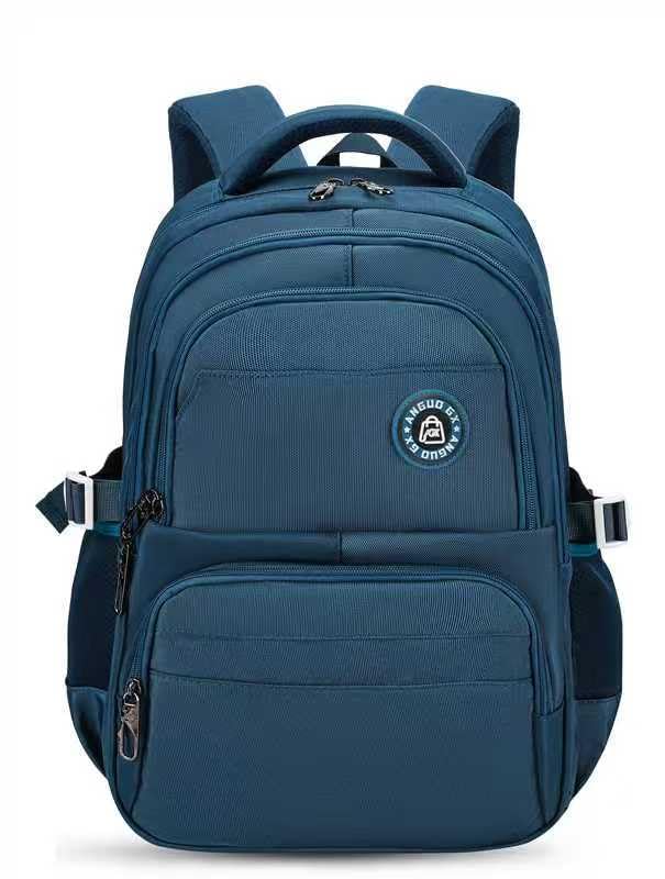 Mochila Escolar adolescente para Notebook até 15 Polegadas, Resistente à Água, Acolchoada, Reforçada e muitos compartimentos (Verde Escuro)