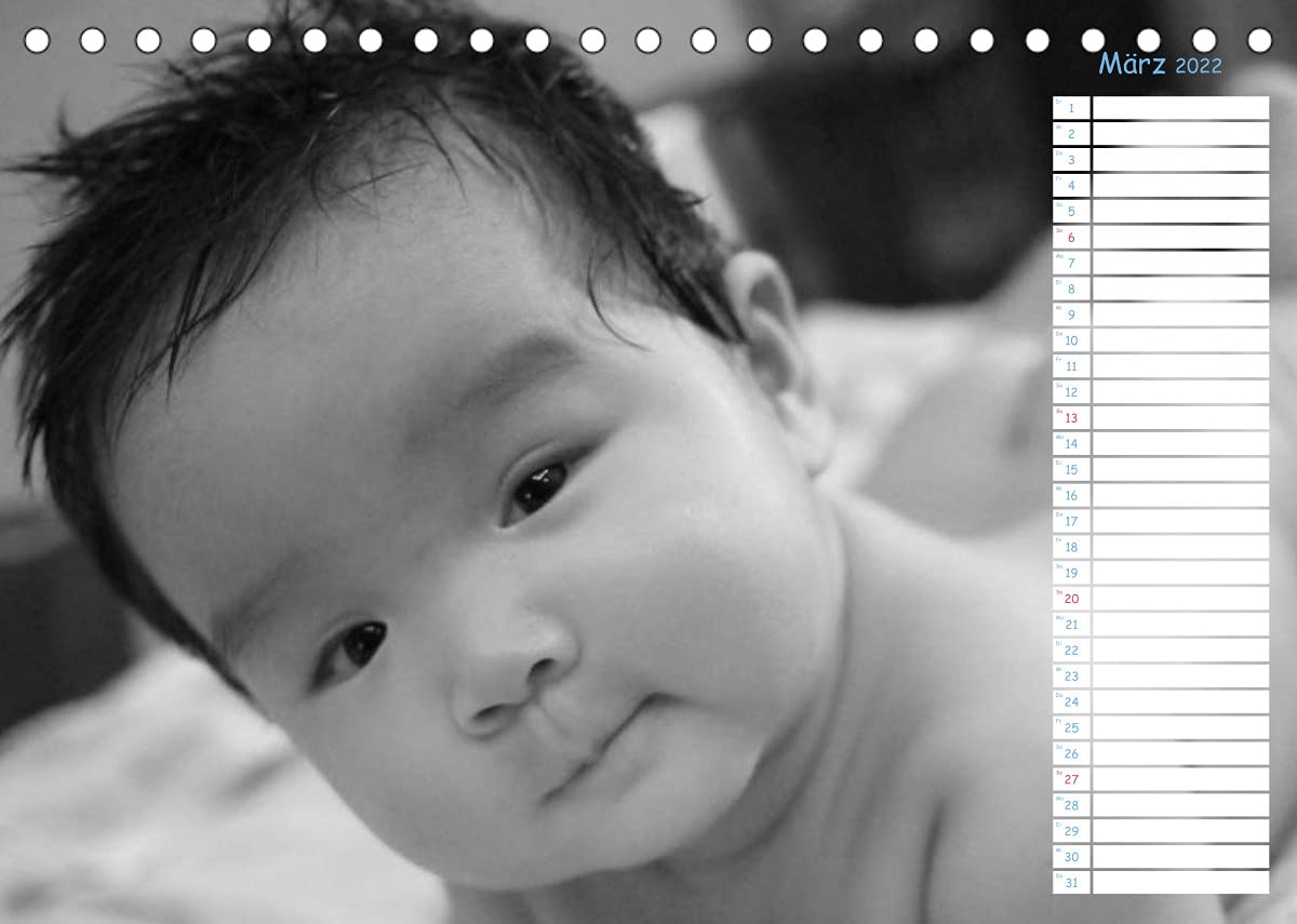 Babys - Die Lichter der Welt (Tischkalender 2022 DIN A5 quer): Baby-Schönheiten zum verlieben! (Geburtstagskalender, 14 Seiten ) (CALVENDO Menschen)